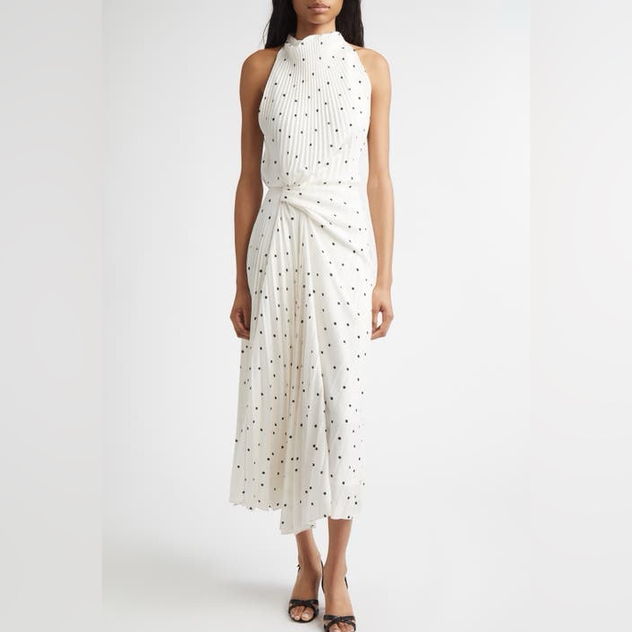 A.L.C. Nwot Simona Pleated Midi Dress